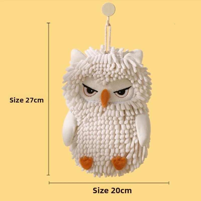 New Cartoon Animal Chenille Hanging Thick Absorbent Hand Towel for Kitchen Bathroom and Household Use C251210