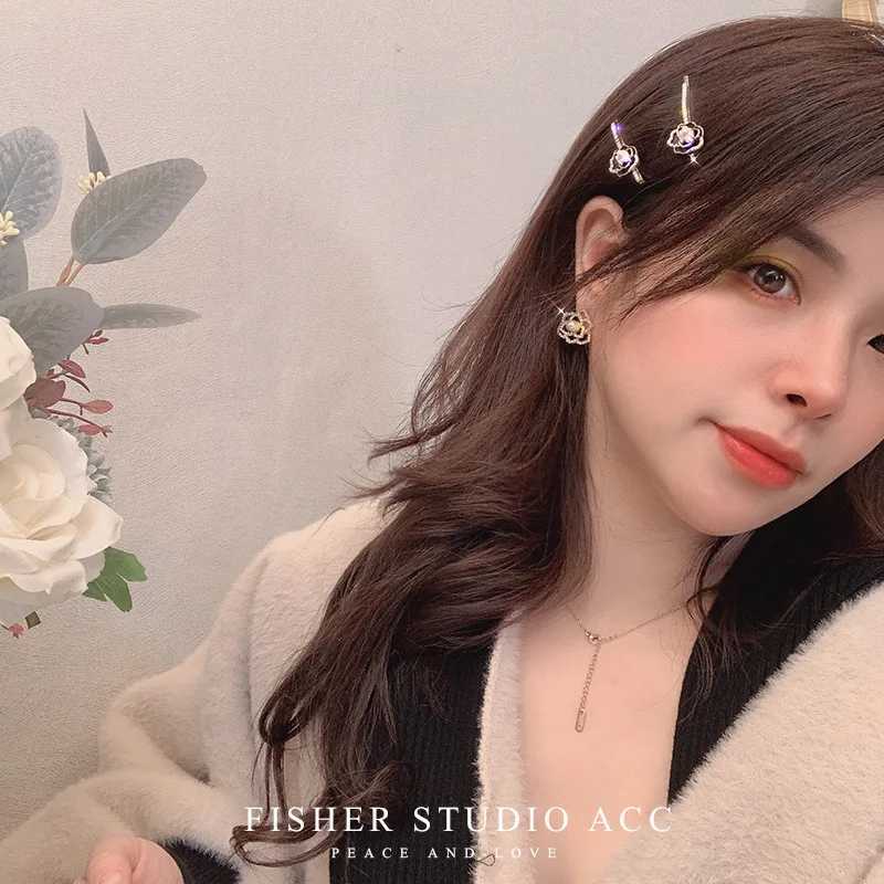 Trend wer Hair Pins Barrettes Hair Accories Girls Side Clips One Word Clips Cute Girly Side Clip gear Barrette Y251210