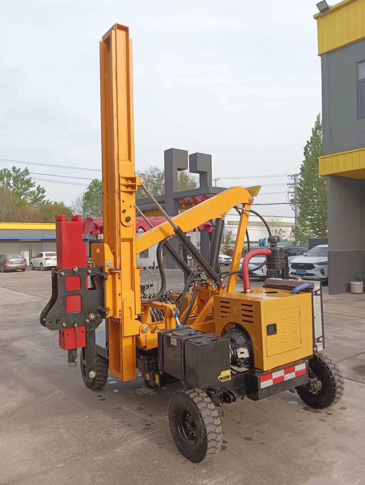 Professional Hydraulic Pile Rig | Driver & Driller for Guardrail and Construction Piles