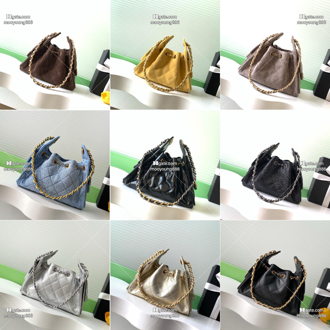 12A Upgrade Mirror Quality Designer 25 Hobo Bag Mini Quilted Handbags for Women Luxury Chain Bag Shoulder Bag Coffee Bucket Purse with Box AS5631