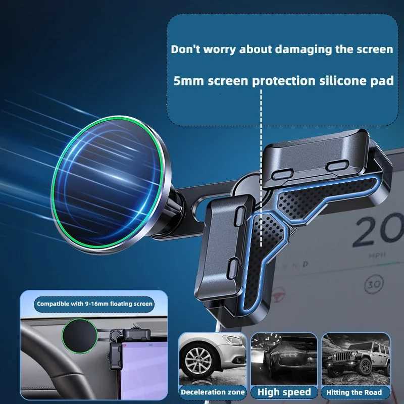 For New Zeekr 001/007/009/X Sn Car Phone Holder Mount Adjustable Magnetic Car Phone port Frame Accessories C251210