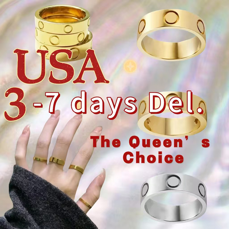 jewely ring designer ring womens couple ring luxury designer jewelry jewlery women 4mm 5mm 6mm