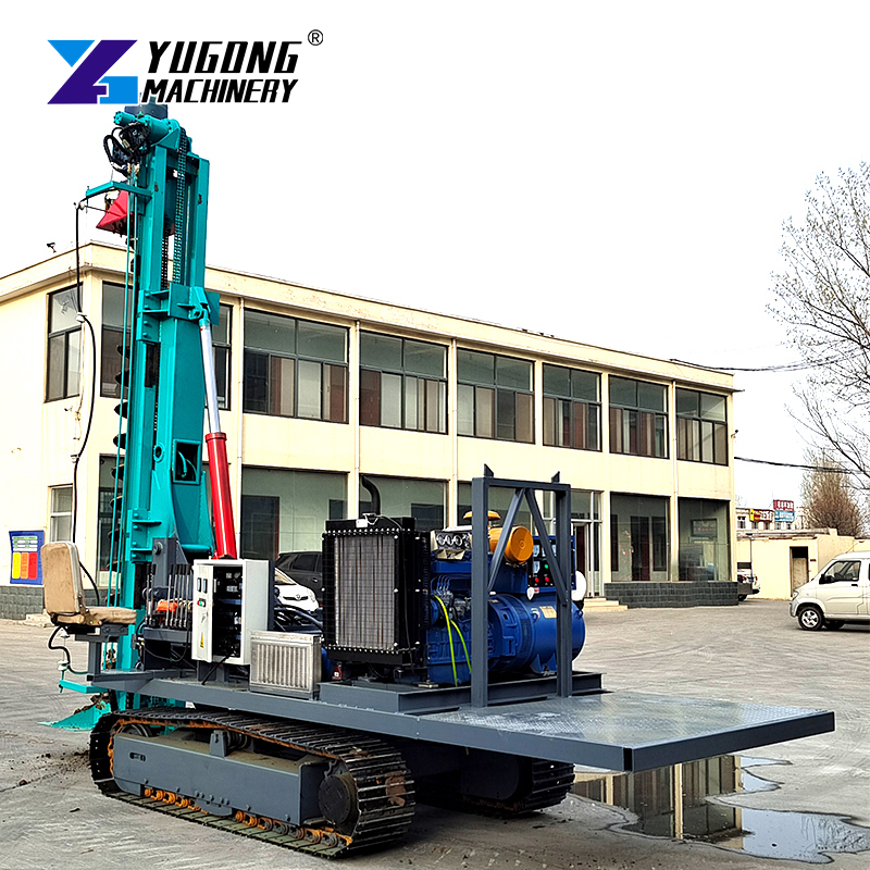 Remote Operated Solar Pile Driver Safe Distance Control Hazardous Zones