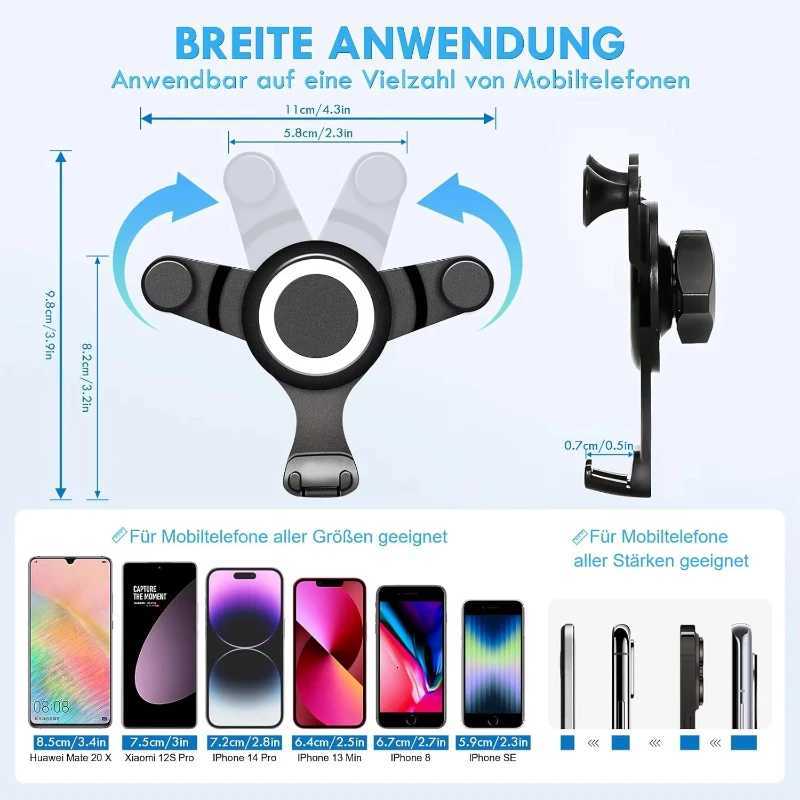 Car Round Air Outlet Holder for Your Mobile Phone for Benz A B C E S Class Gla Glc Gle Gls AMG W205 W213 E200 W247 A250 C251210