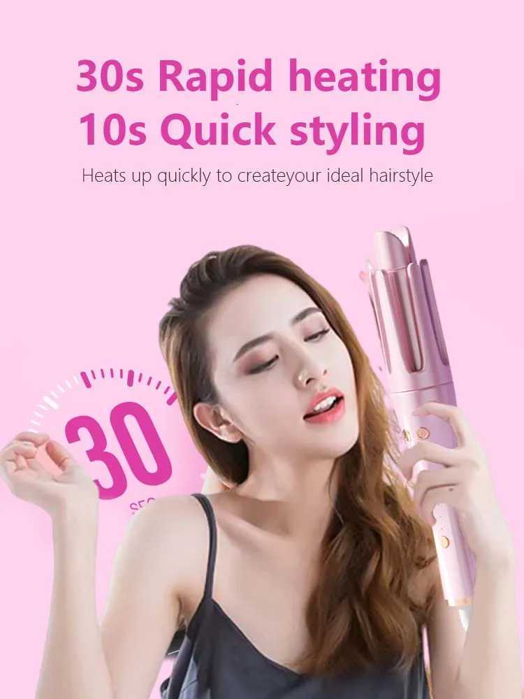 Automatic Hair 2 IN 1 Curlerstraightener Iron 32mm Curler Wand Professional Curly Tongs Ceramic Hair Roller Salon Styling ToolT251210