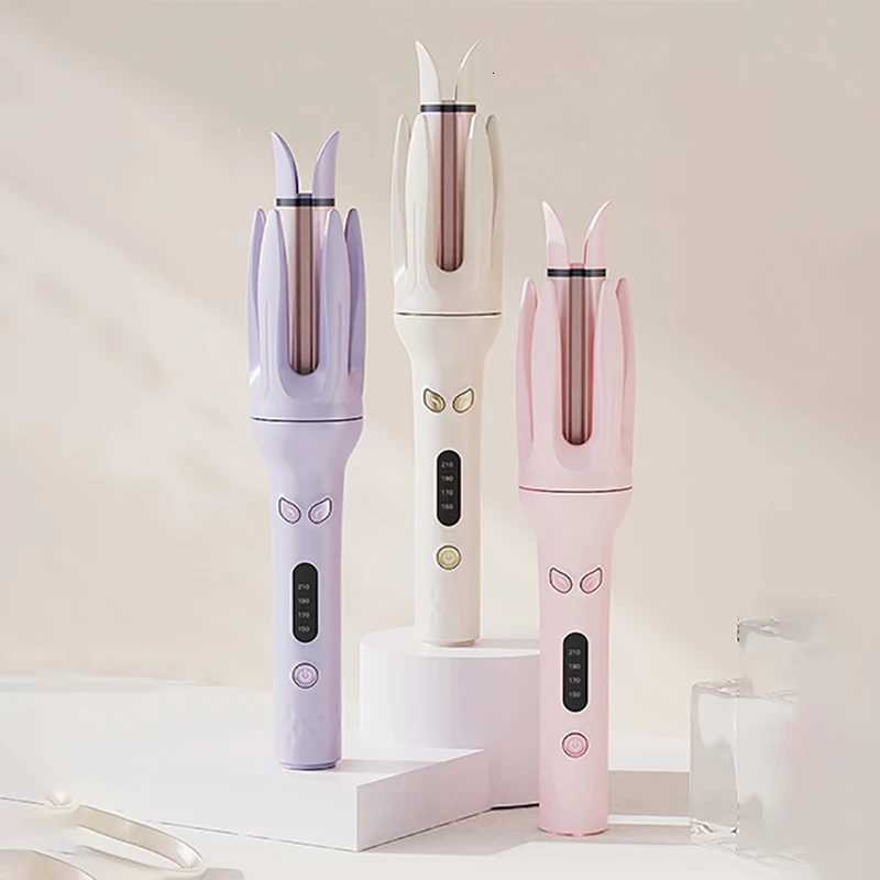 Automatic curling iron 28 mm barrel 4 temperature modes negative ion generator smart timer and sensorUS PlugsT251210