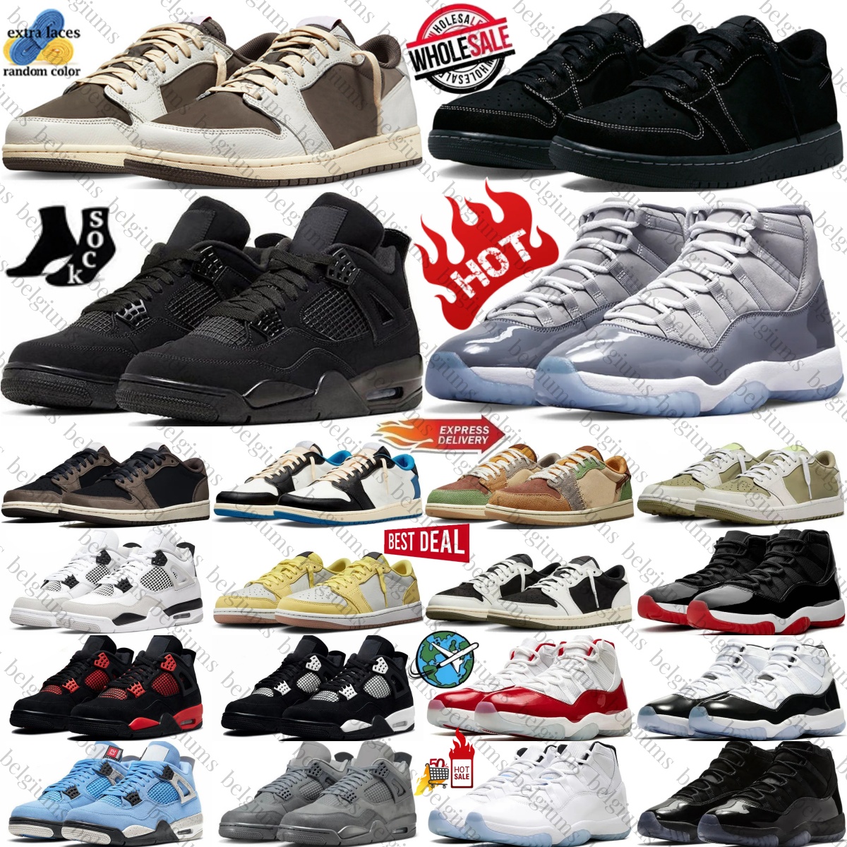 Basketball Shoes Mocha Low Designer Olive Cherry Cool Grey Black Cat White Fear Thunder Blue Military Green Pink Red High Sail Mens Womens Wet Oreo Gamma Citrus unc