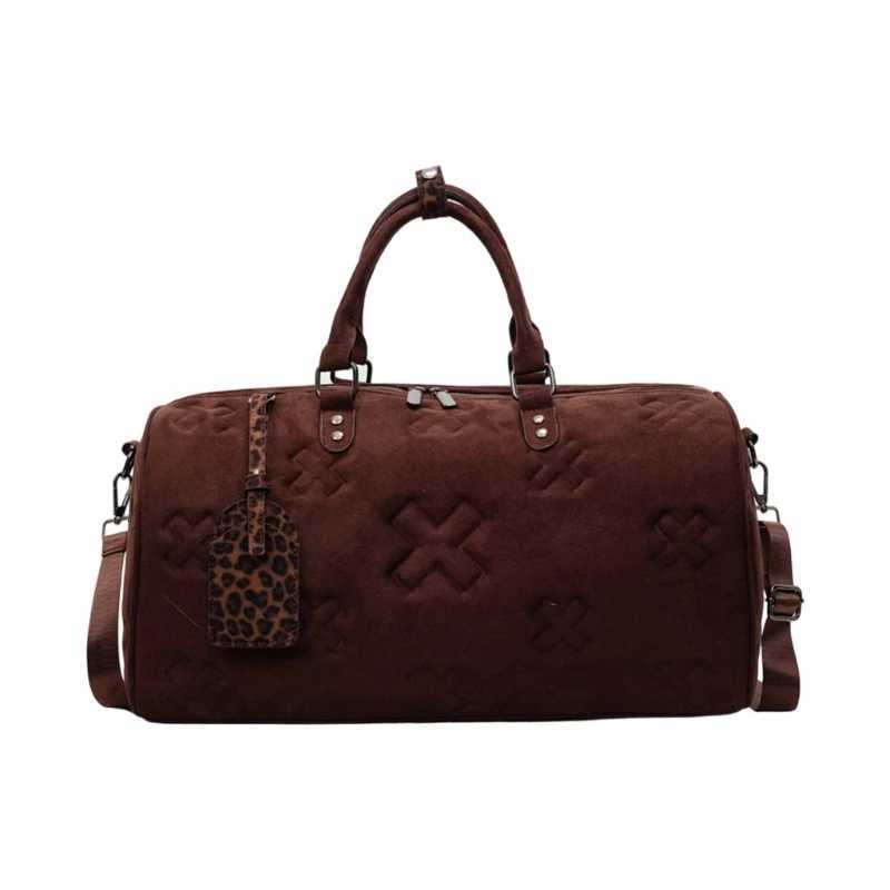 1pc Korean Styles Fitness Bag Travel Bag Lage Bag Large Capacity Training Bag Overnight Bag Weekender Bag Sport Bag Y251209