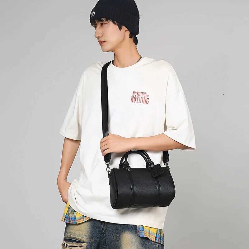 New Mens Crossbody Bag Fi Luxury Design Men Single Shoder Bag Soft PU Leather M Handbag Y251209