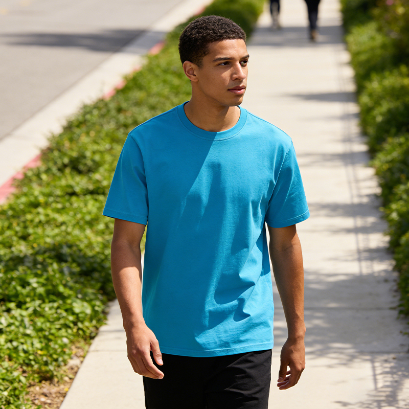 Unisex Oversized Crew Neck T-Shirt Short Sleeve Loose Fit Casual Basic Tee for Daily & Street Style CF00188