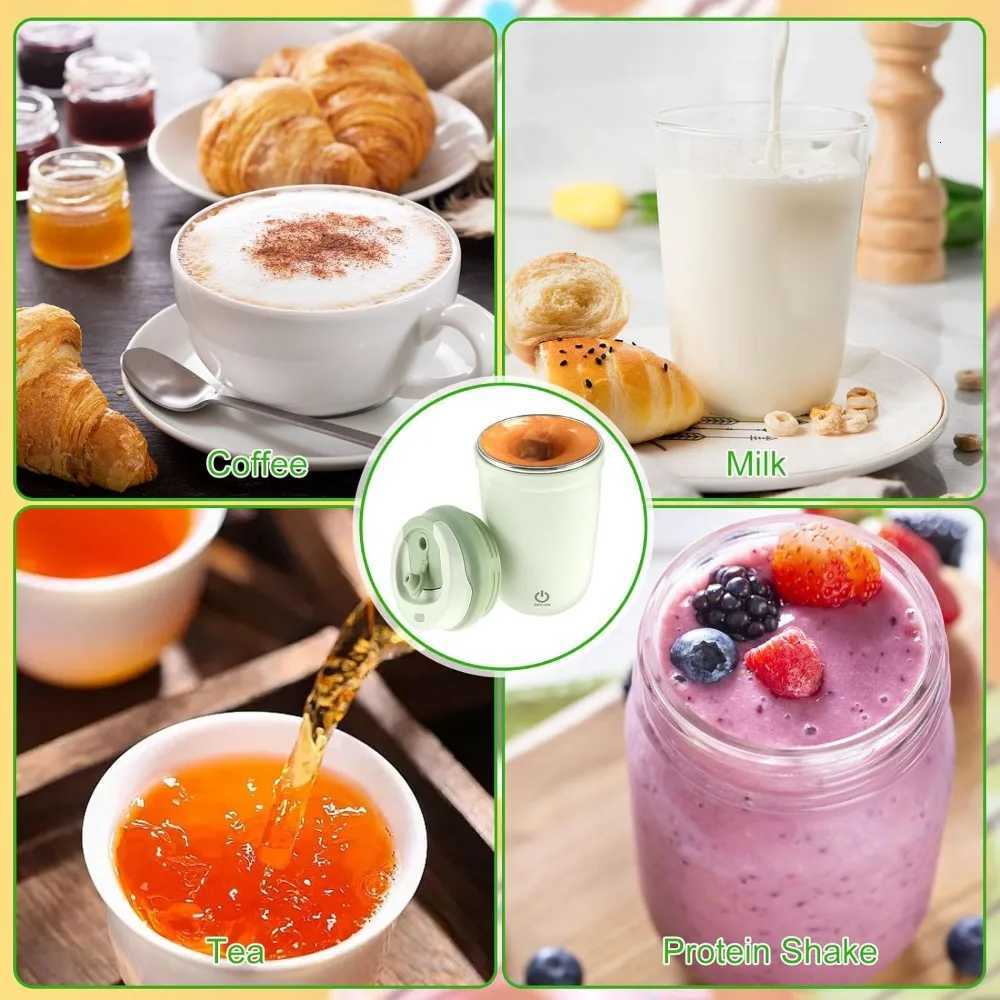 400ML Automatic Electric Stirring Coffee MUgs Portable Rechargeable Stirring MUg Electric Blender for Office Travel MUg C251210