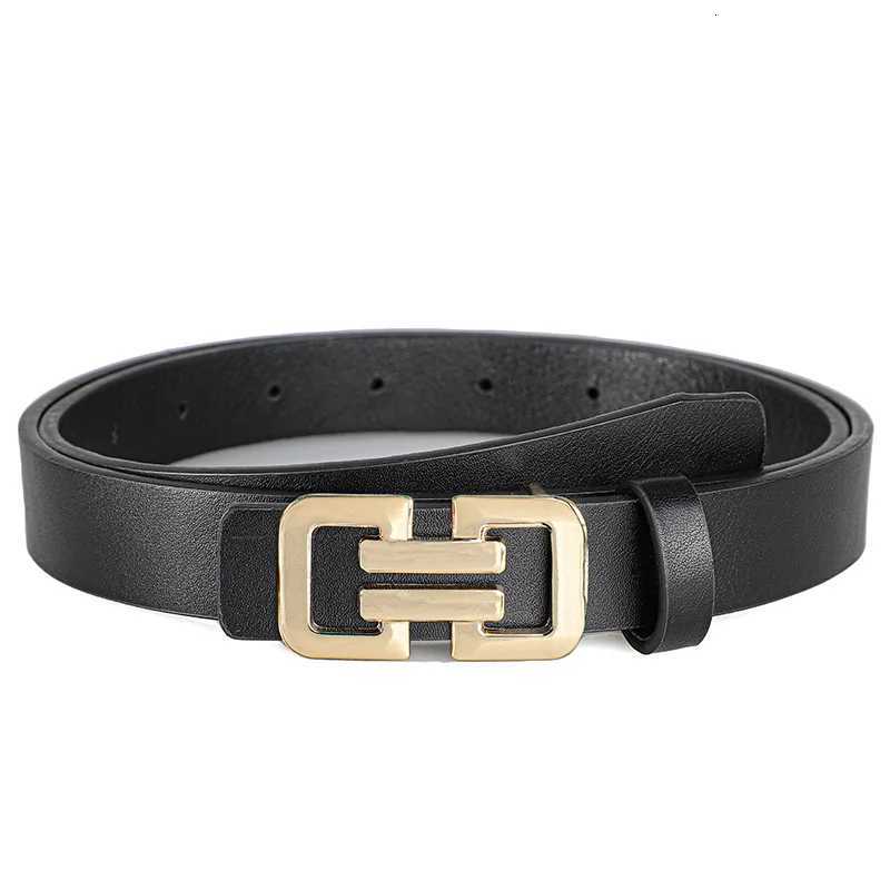 Luxury Womens Faux Leather Belts with Golden Buckle - Adjustable Casual Thin Belt for Jeans Pants Skirts - Durable Fashion Accessory Y251210