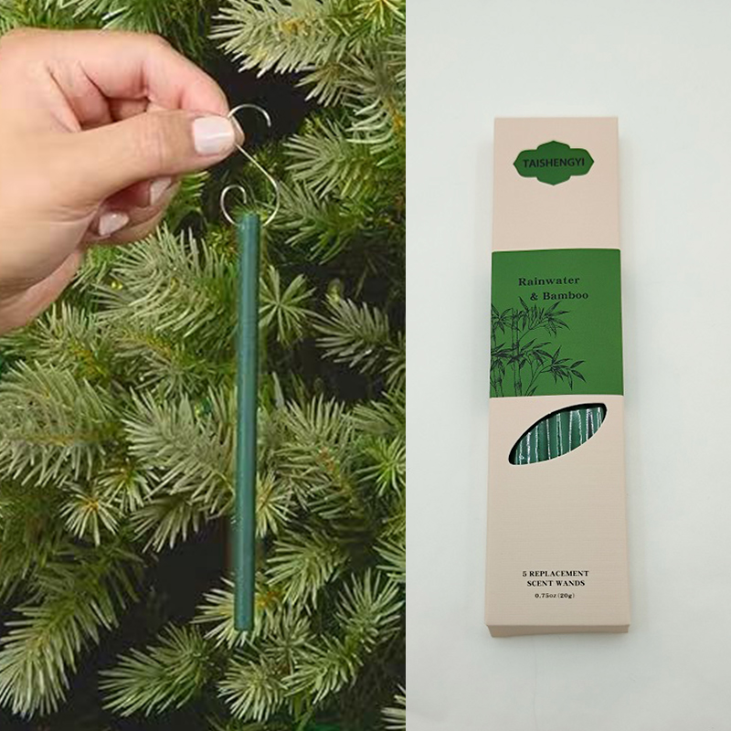 Incense Multi-Scent 5-Inch Scented Paper Sticks (5pcs + Hook) - Home & Auto Fragrance Sticks