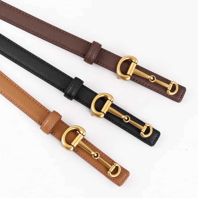 Luxury New Fashion High Quality Genuine Leather Belt Women Matching Jeans Gold Buckle Belt Womens Luxury Soft Black Belt Cinturones Y251210