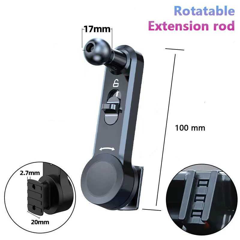 Rotatable Extension Rod Car Mobile phone holder Base Car Phone Stand GPS Mount Joint Extension Car Phone Holder Accessories C251210