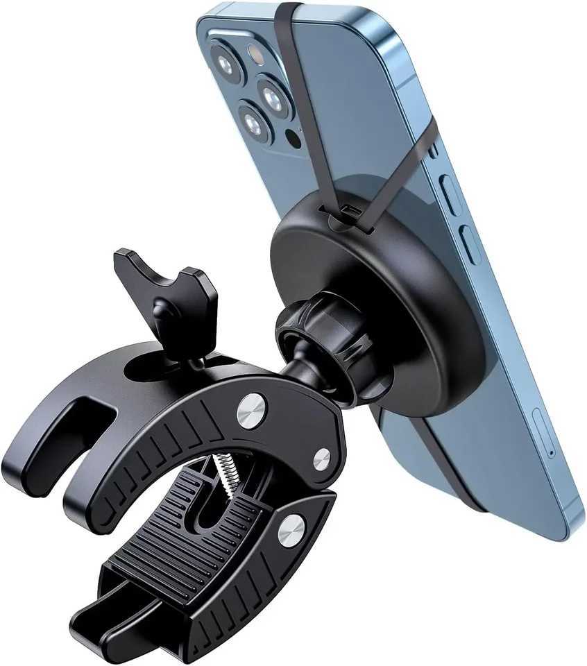 EWA Magnetic Bicycle Phone Holder Rotating Motorcycle Handlebar HolderBicycle Scooter Phone Clip for iPhone 16 Pro Max15 14 13 C251210