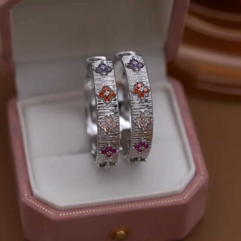 2025 French new design fashion jewelry 14K gold plated large round zircon earrings elegant wens daily work accories Y251210