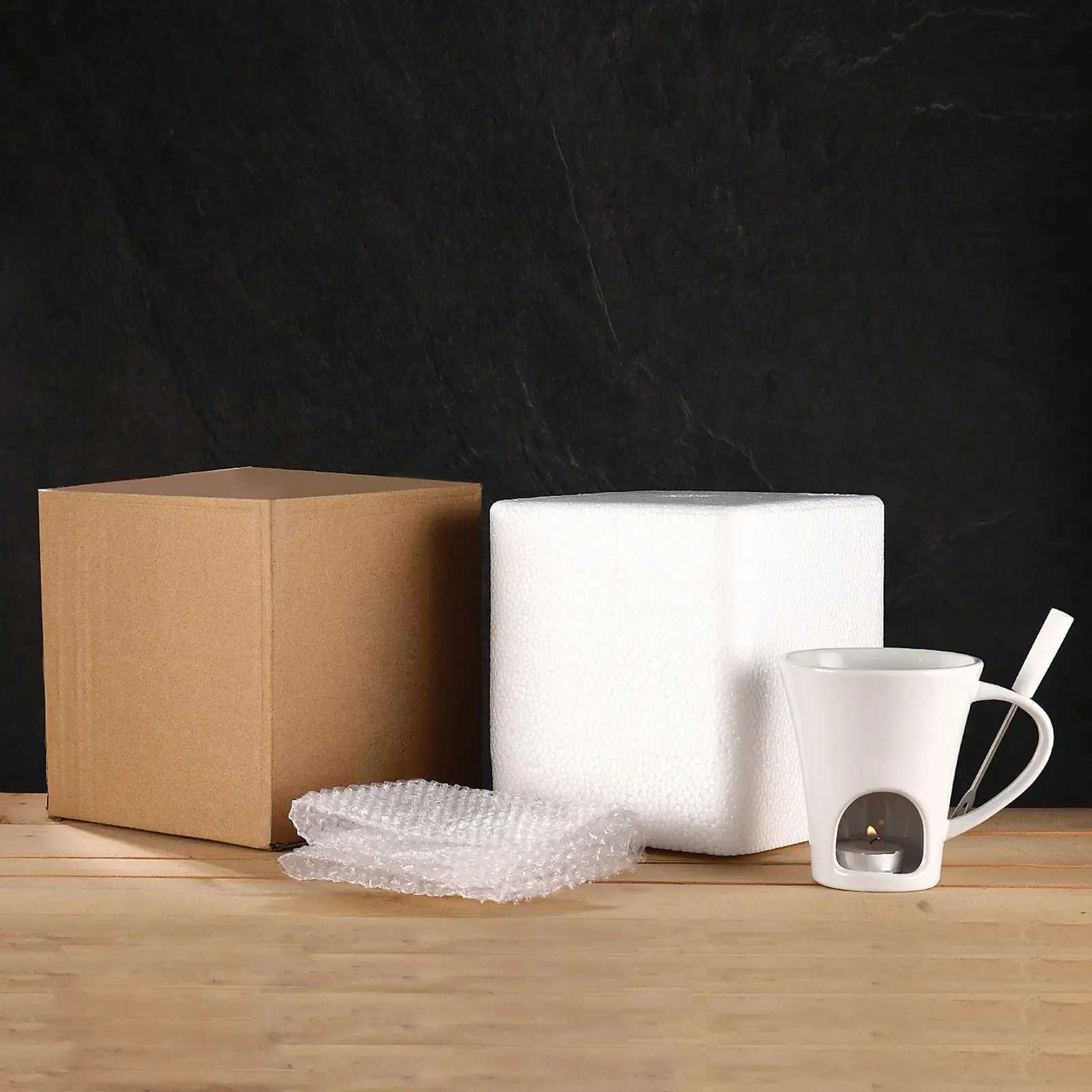 Chocolate Fondue Mug Set with fork and candle Mini Fondue Pots Cheese Ice Cream Fondue Maker Kit Butter Melter Cup Small Warmer C251210