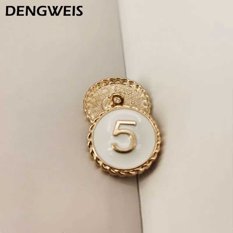 Five Number Round Metal Luxury Sewing Accories Button For Clothing Coat Accory Handmade DIY Material Decoration 6pcs/lot Y251210