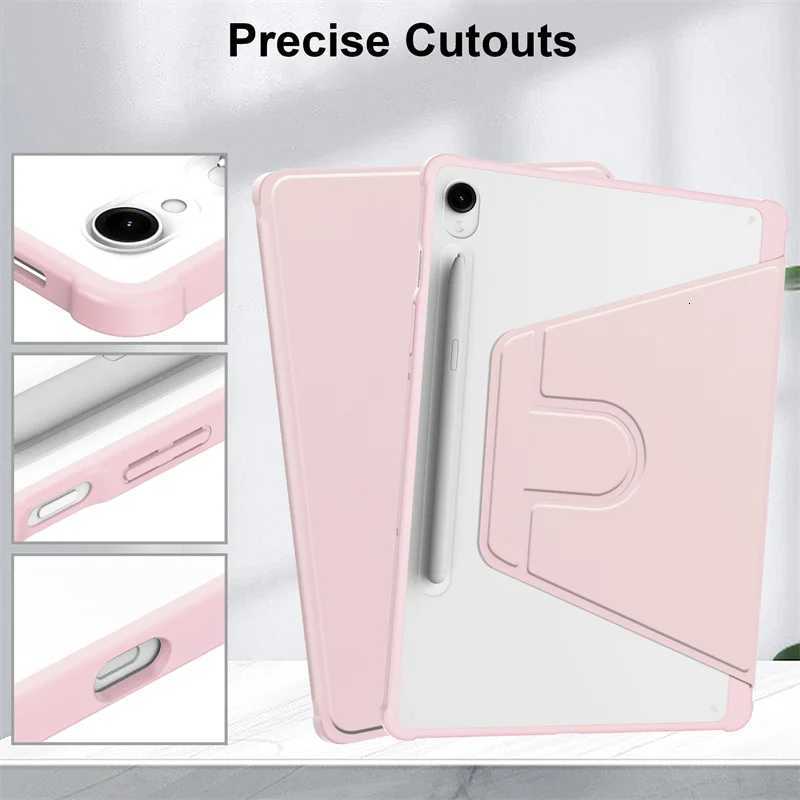 Funda For Galaxy Tab S10 Lite Case with Pen Holder 360 Rotating Acrylic Clear Hard Tablet For Galaxy Tab S10 Lite Cover H251210