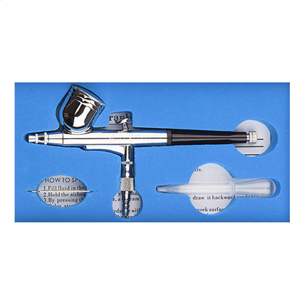 HD-130 External Adjustment Art Airbrush Set Model Spray Painting Nail Art Set 02 03 05 08m 210719