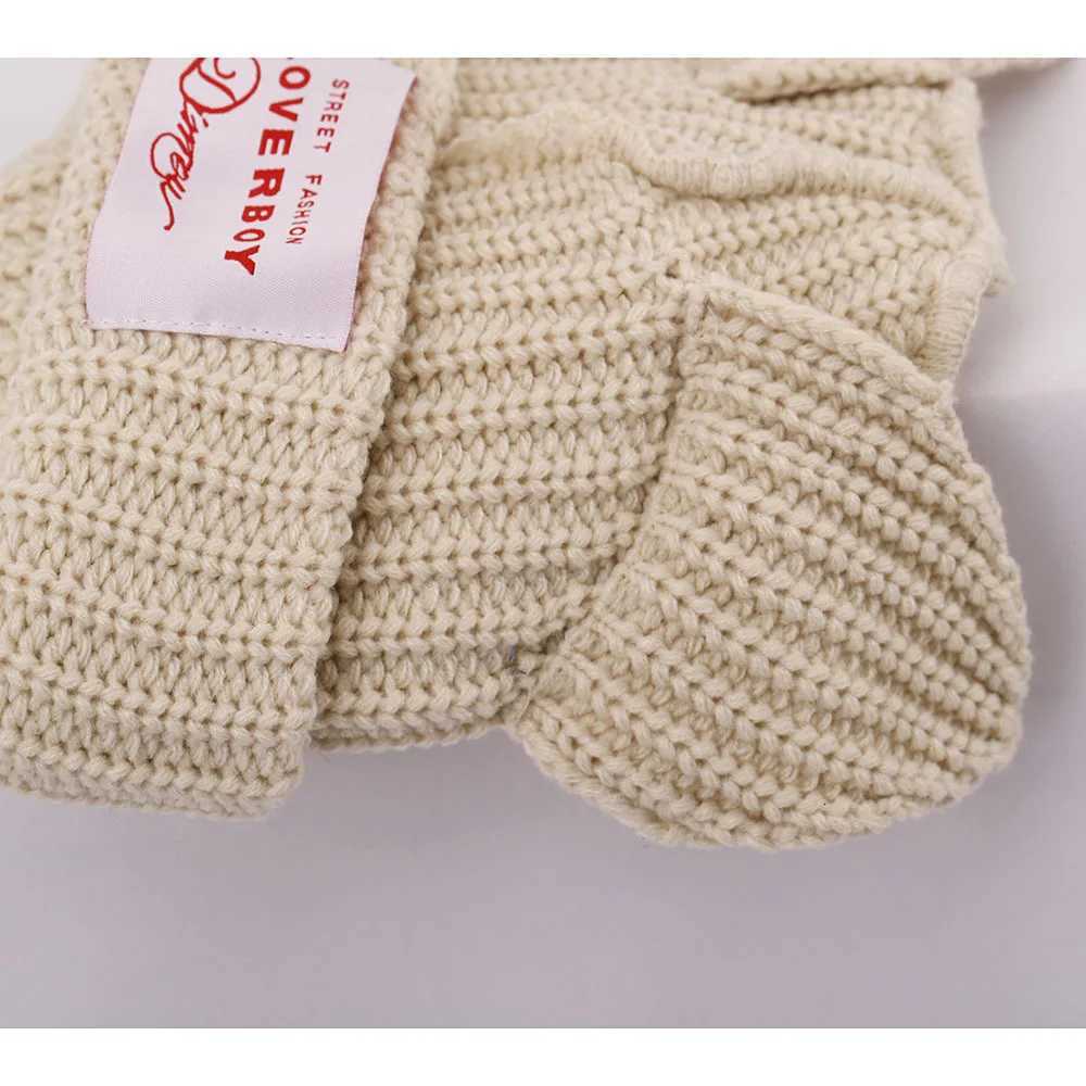 Luxury Unisex Pig Ear Knit Hat Double-layer Warm Cat Ear Woolen Hat Cute Fashion Hooded Cap Thicken Woolen Hip-hop Personality Hat Y251209