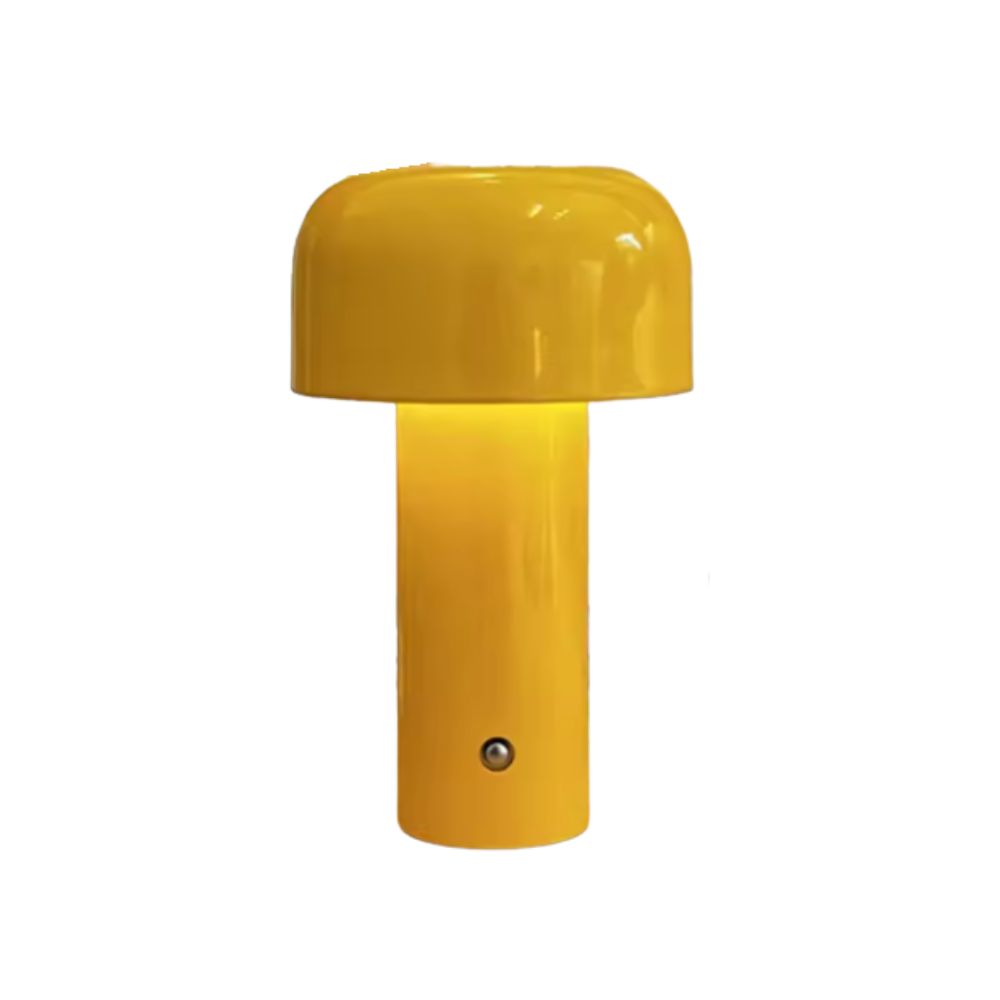 Mushroom Shape Touch Control Rechargeable Table Lamp, Dimmable USB Charging Colorful Desk Light for Home Decor