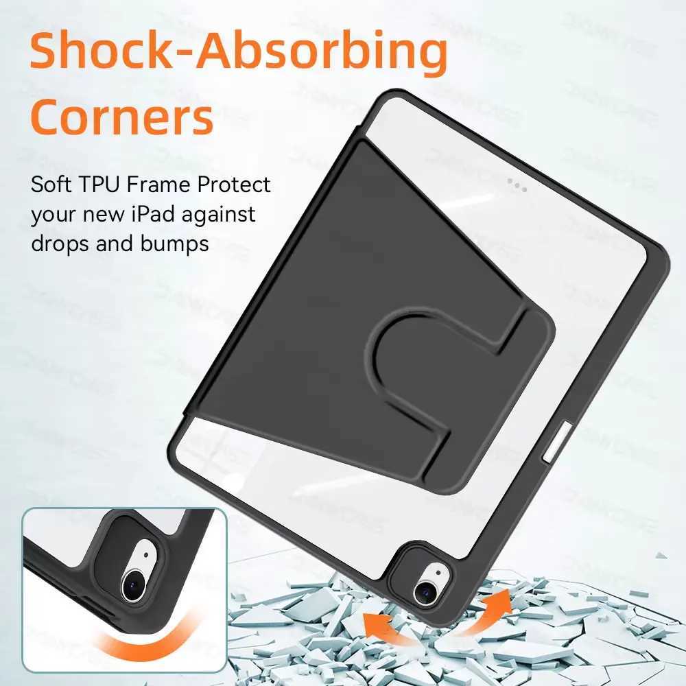 360 Rotation Cover For iPad Air 11 M2 Case for Air 5/4 iPad 10th Gen 109in Mini 6 7/8/9th 102in Pro 11 129 13 Tablet Cover H251210