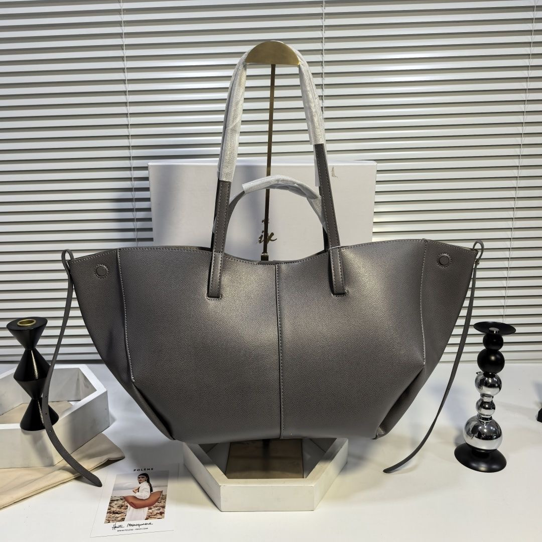 Designer Cyme Tote Bag Full-Grain Textured Leather Designer Magnetic Buckle Closure Handbag Women Suede Inner Lining Luxury Large Capacity Handbags p1 free shippin