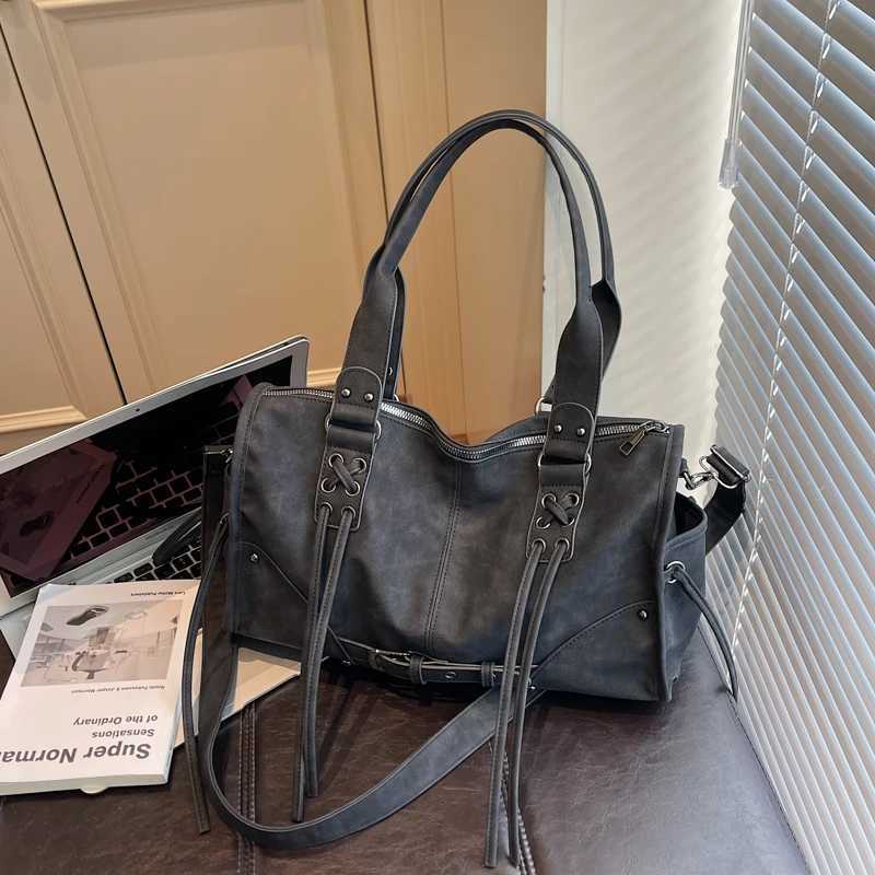 Relaxed Frosted Bag 2025 Autumn and Winter New Large-Capacity Cmuter Wens Shoder Tote Bag Crossbody Bag 02051JY Y251209