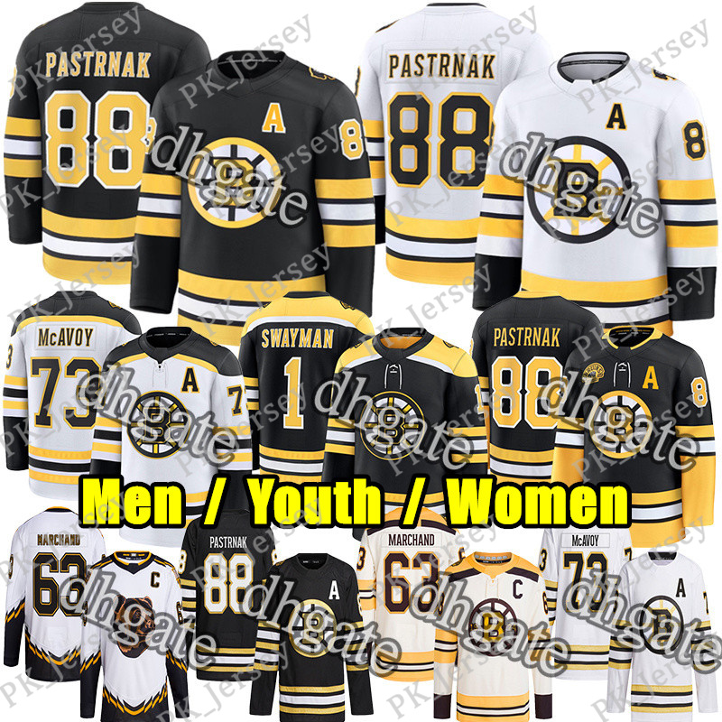 #88 David Pastrnak boston hockey jersey bruin jersey #1 Jeremy Swayman Charlie McAvoy Morgan Geekie Pavel Zacha Nikita Zadorov Gilmore Minten Hampus Lindholm jerseys