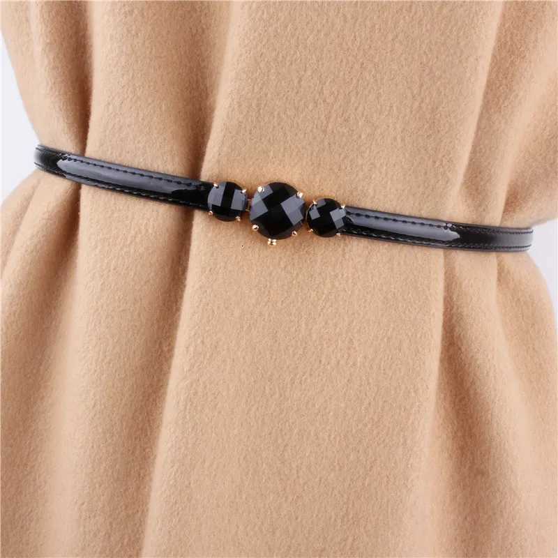 Luxury Adjustable Genuine Leather Waist Belts for Women Corset Hip High Rhinestone Girdle Female Ladies Waistband Straps Accessories Y251210