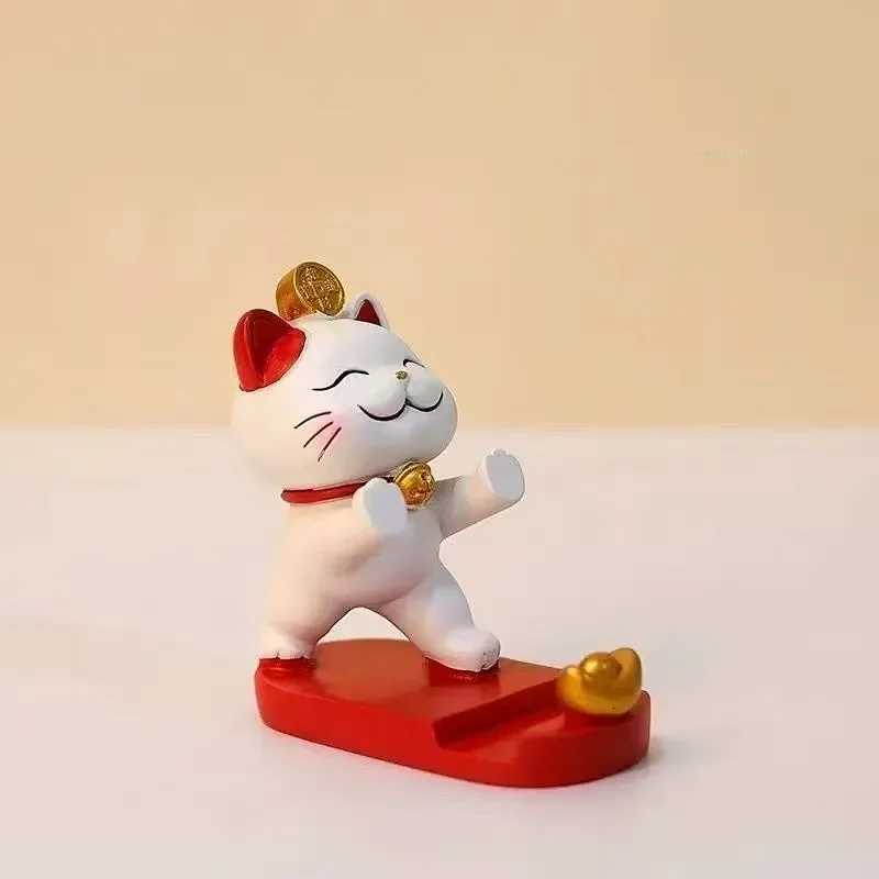 For Mobile Phones And Tablets Stand Cute Cartoon Cat Mobile Phone Stand Off Desk Decoration Suitable For Phones And Tablets C251210