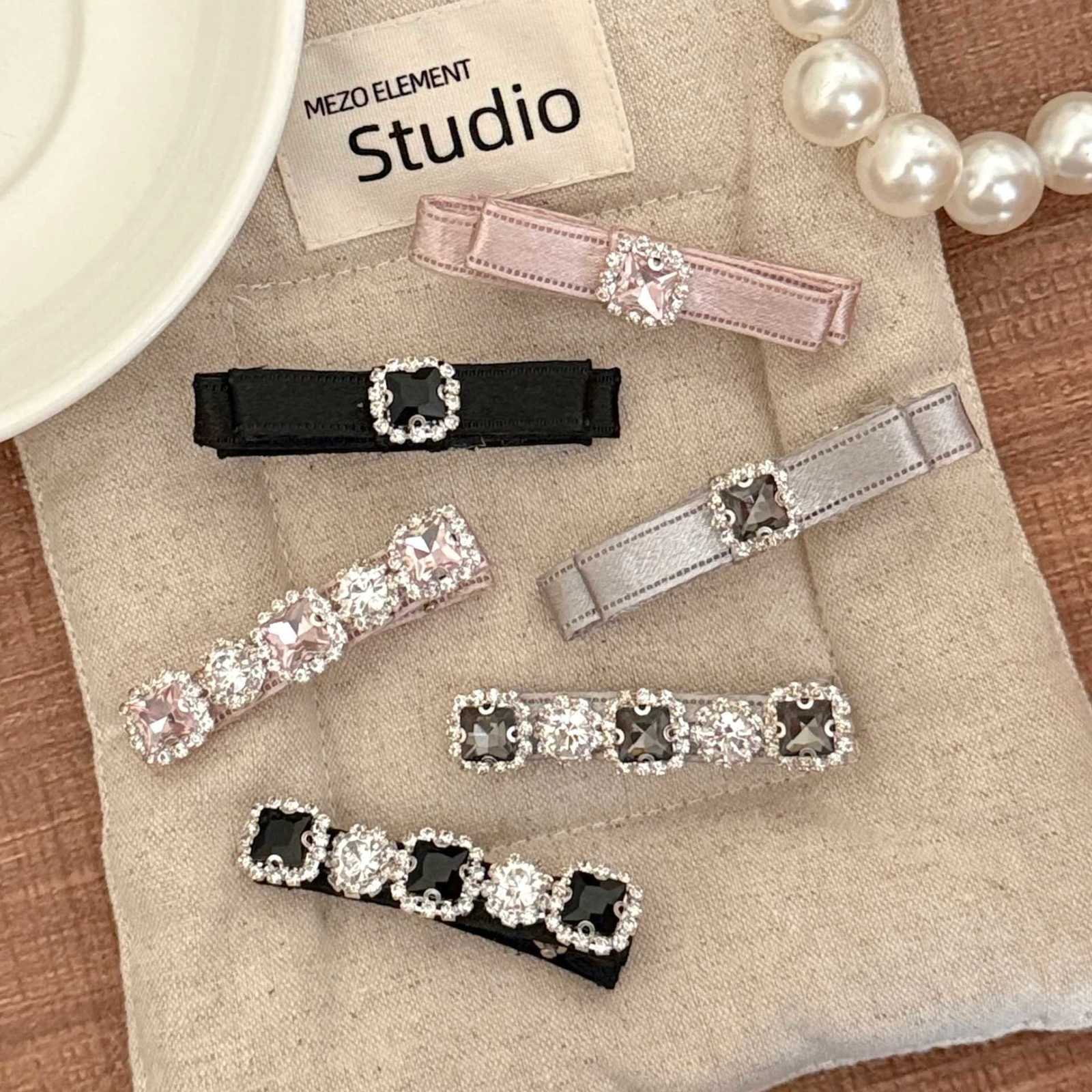 1/6 Pcs Light Luxury Sparkling Diamond Hair Clip Versatile Fl Diamond Duckbill Clip Rhinestone Hair Accory Y251210