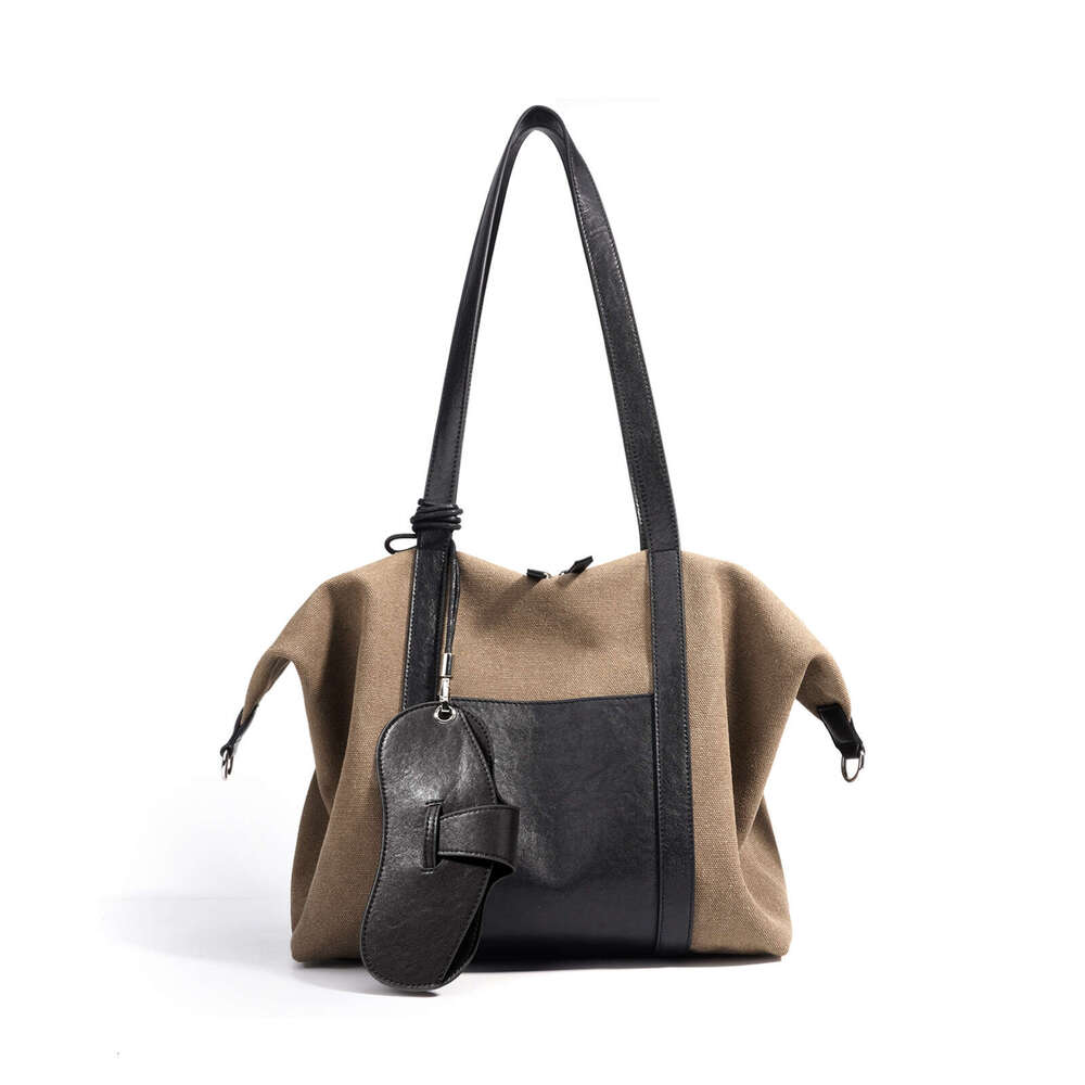 Luxury Bag Designer Shoulder Bags Totes Hobo New Fashion Versatile Casual Handbag Patchwork Color Block Stylish Canvas Briefcase Large Capacity Commut