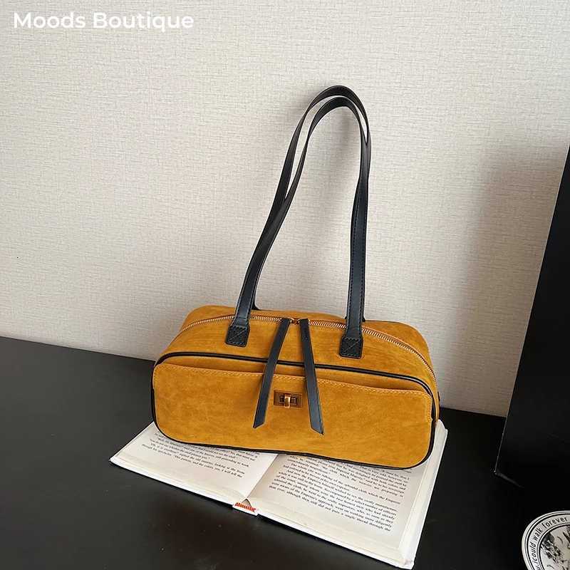 2025 Winter Lat Trends Fi Shoder Bags For Wen PU Suede Large Capacity Sahels Bag Cmute Luxury Designer Handbags Y251209