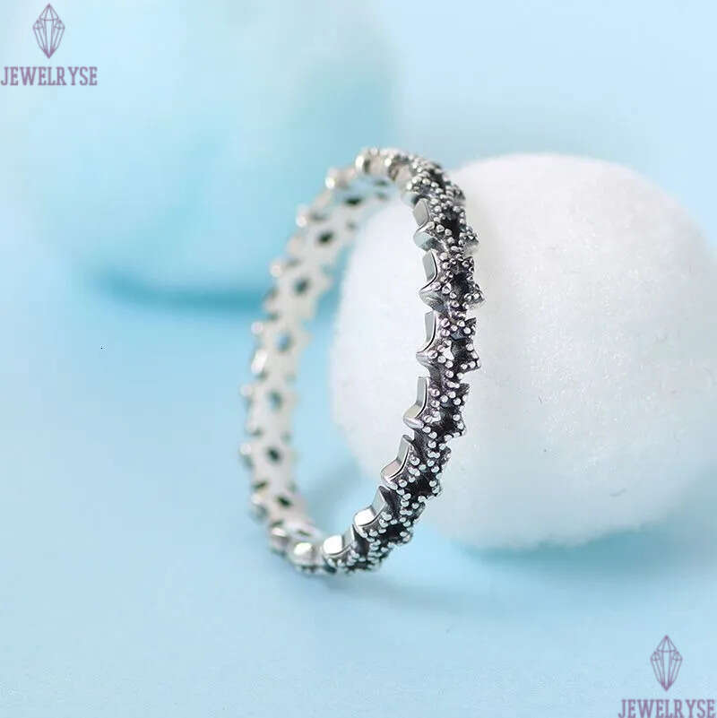 S925 Silver Asymmetric Stars Band Ring for Women Wedding Party Jewelry nail love engagement ring girlfriend valentines day Gift Rings with Retail Box
