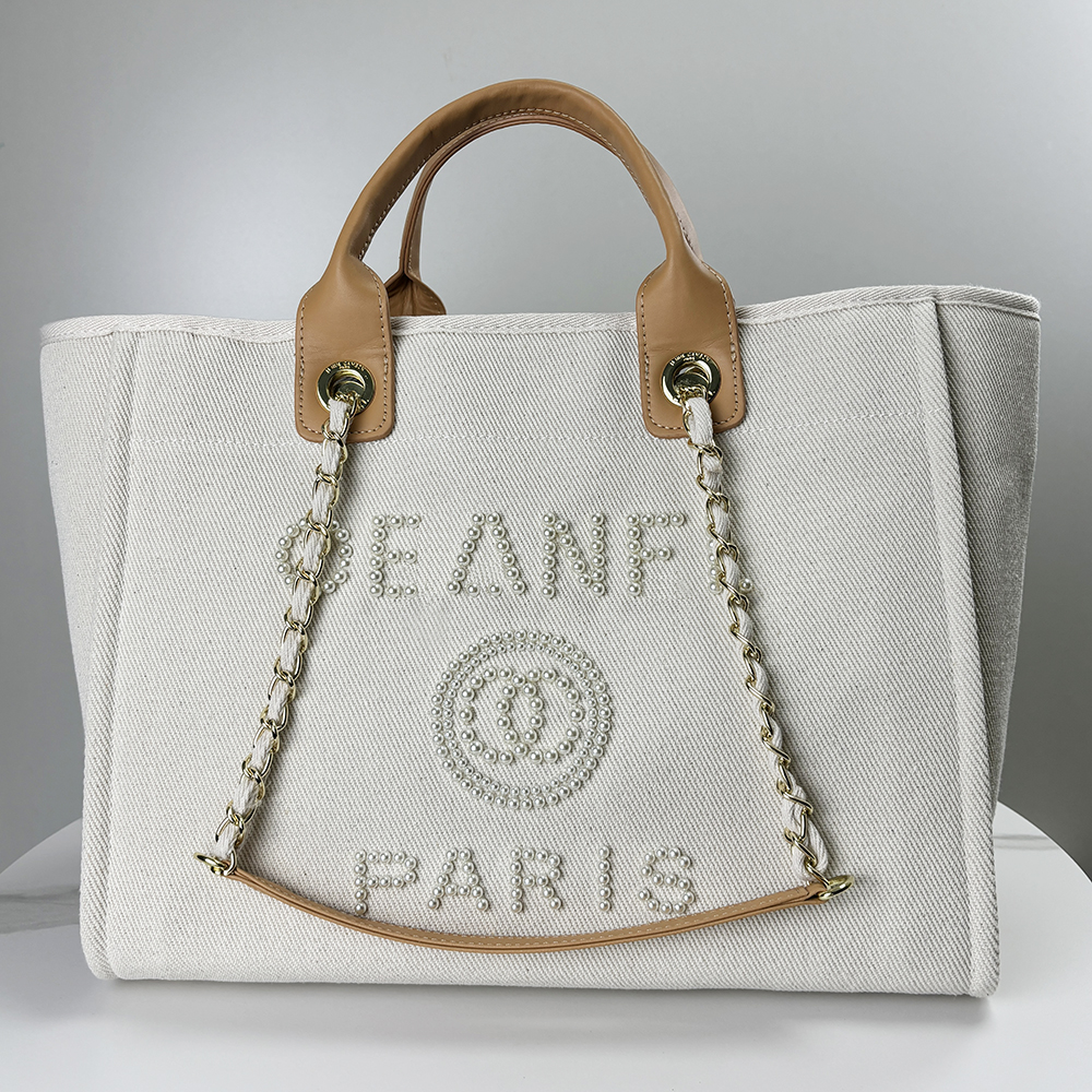 Designer Bag Canvas Totes Luxury Shoulder Bag Letter Classic Fashion Handbag Casual Mental Chain Large Capacity Shopping Bag