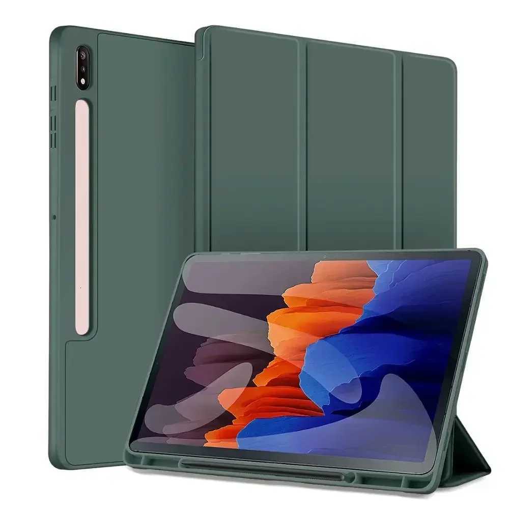 For Galaxy Tab S10 S9 S8 S7 FE Plus 124 inch Case Pencil Holder Cover for Galaxy Tab S11 S10 Lite S9 FE S8 S7 11 Case H251210
