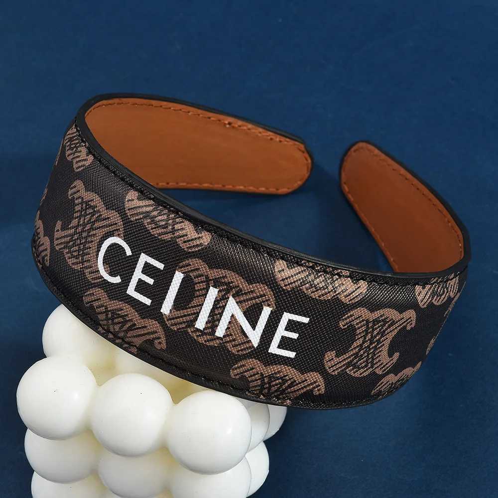 Korean classic Arc de Triphe hair band er-fine leather letter silk-screen hair accory heaear style hair clip Y251210