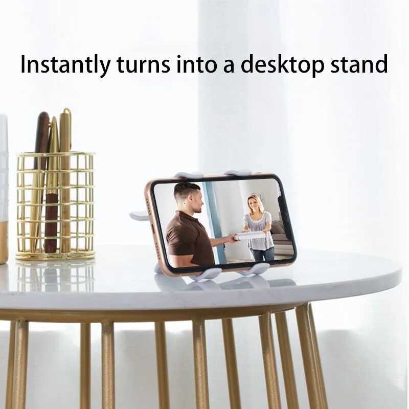 Mobile Phone Holder Stand Portable Lazy Bed Desktop Bracket Desk Mount Stand Base For iPhone Cpatible 4-71inch C251210