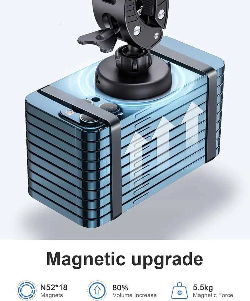 EWA Magnetic Bicycle Phone Holder Rotating Motorcycle Handlebar HolderBicycle Scooter Phone Clip for iPhone 16 Pro Max15 14 13 C251210