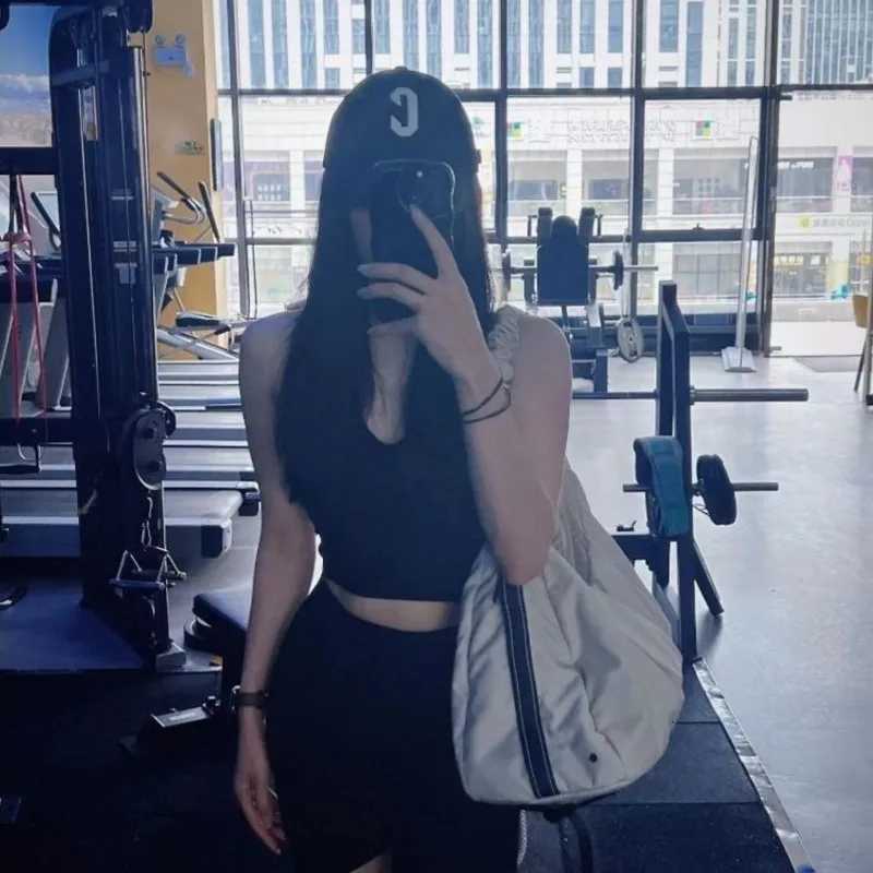 JIAERDI Beige Large Capacity Sle Tote Bag Wen Lightweight Sporty Gym Bag Ladies Outdoor Short Trip Casual Shoder Bags 2025 Y251209