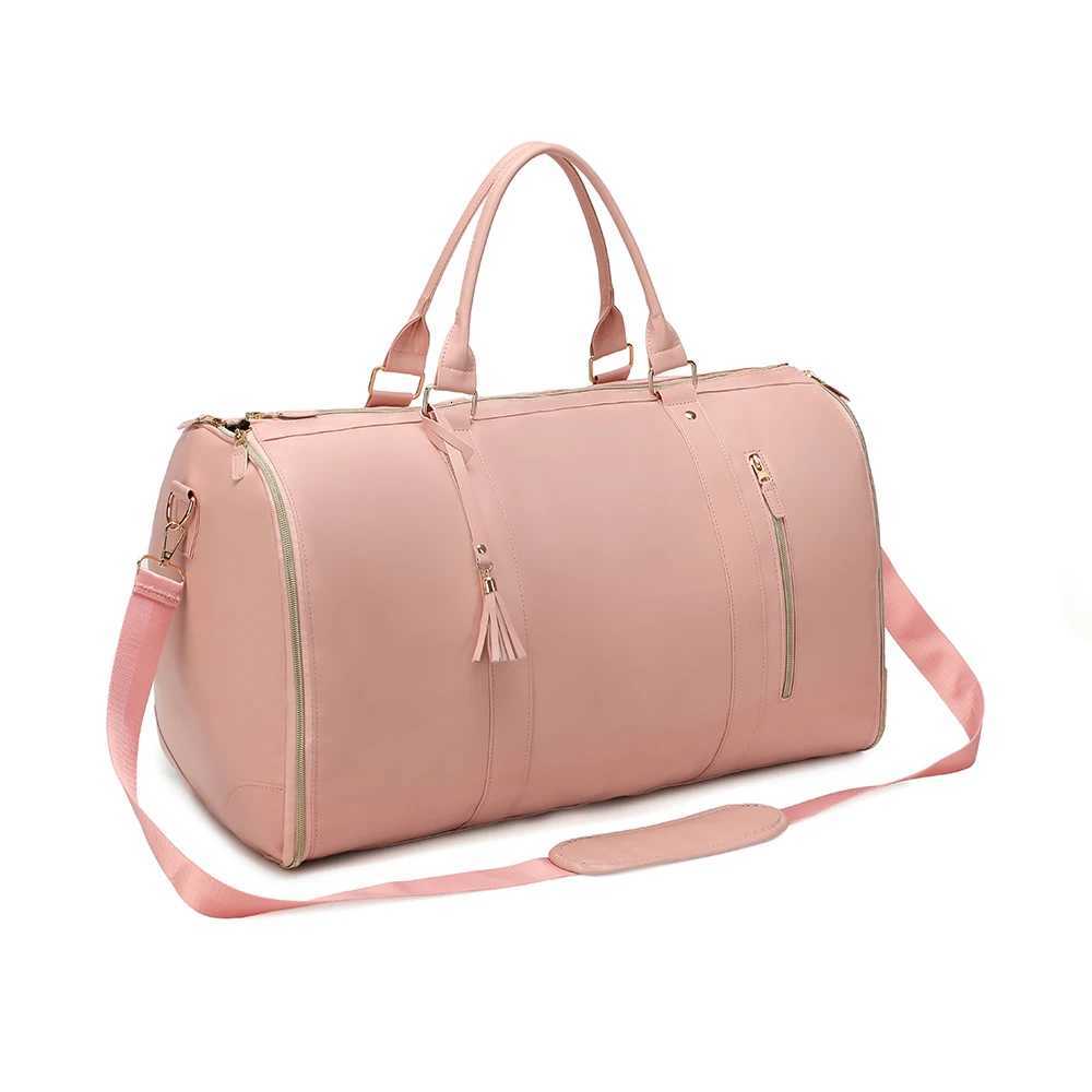 Fi Large PU Folding Suit Storage Bag Wen High Capacity Lage Handbag Travel Sport Outdoor Mti Functi Organizer Y251209