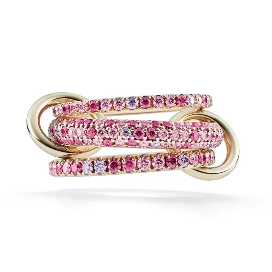 New Stacking Spinelli Kilcollin Rings Iced Out Plain Micro Paved 5A CZ Mix Color Multi Pieces Stack Full Finger Women Jewelry