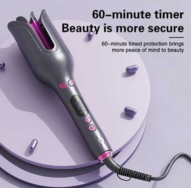 TINSOL 32MM Electric Rotary Curling Iron Automatic Hair Curler Negative Ion Air Rotating Curling Bar Professional Styling ToolT251210