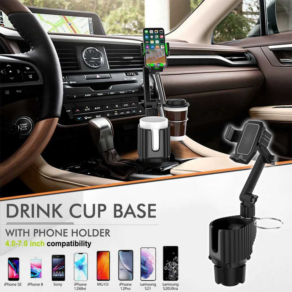 Universal Mtifunction Car Cup Holder 360 Degree Adjustable Cellphone Mount Stand for Mobile Phone GPS Clip Cradle Accessories C251210