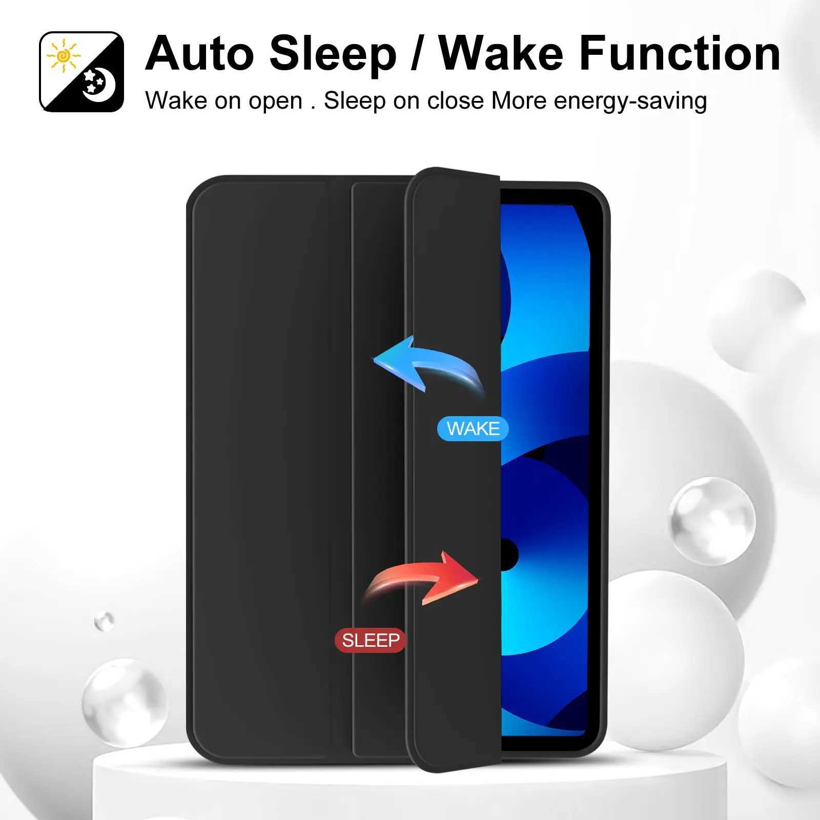 For iPad Air 4th 5th 6th 7th Generation Auto WakeSleep Flip Smart Cover For iPad Air 109 11 2025 2024 Soft Silicone Case H251210