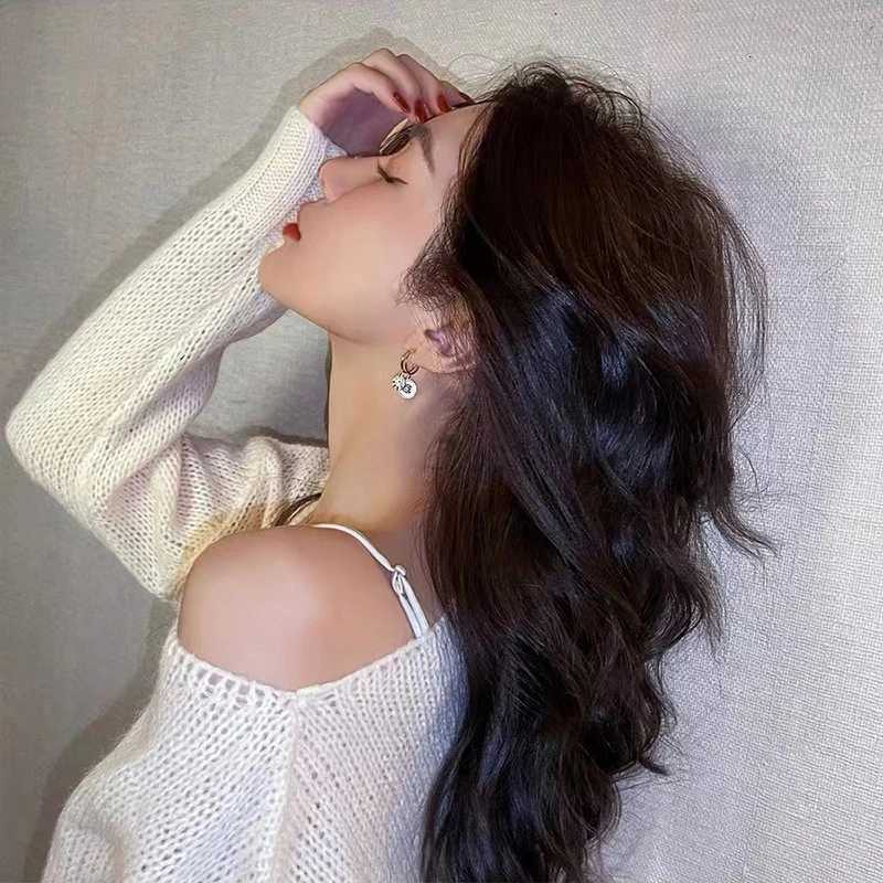 2025 New Classic Round Shell wer Pendant Earrings Korea Luxury Jewelry Wedding Party Temperament For Wans Accories Gift Y251210