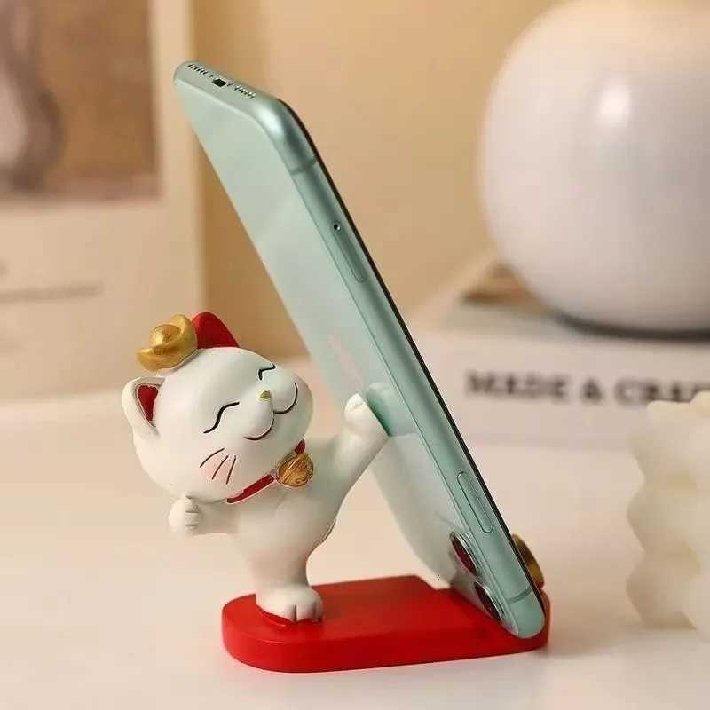 For Mobile Phones And Tablets Stand Cute Cartoon Cat Mobile Phone Stand Off Desk Decoration Suitable For Phones And Tablets C251210